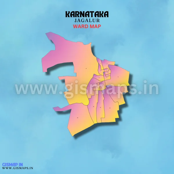 Jagalur Ward Map (Karnataka)